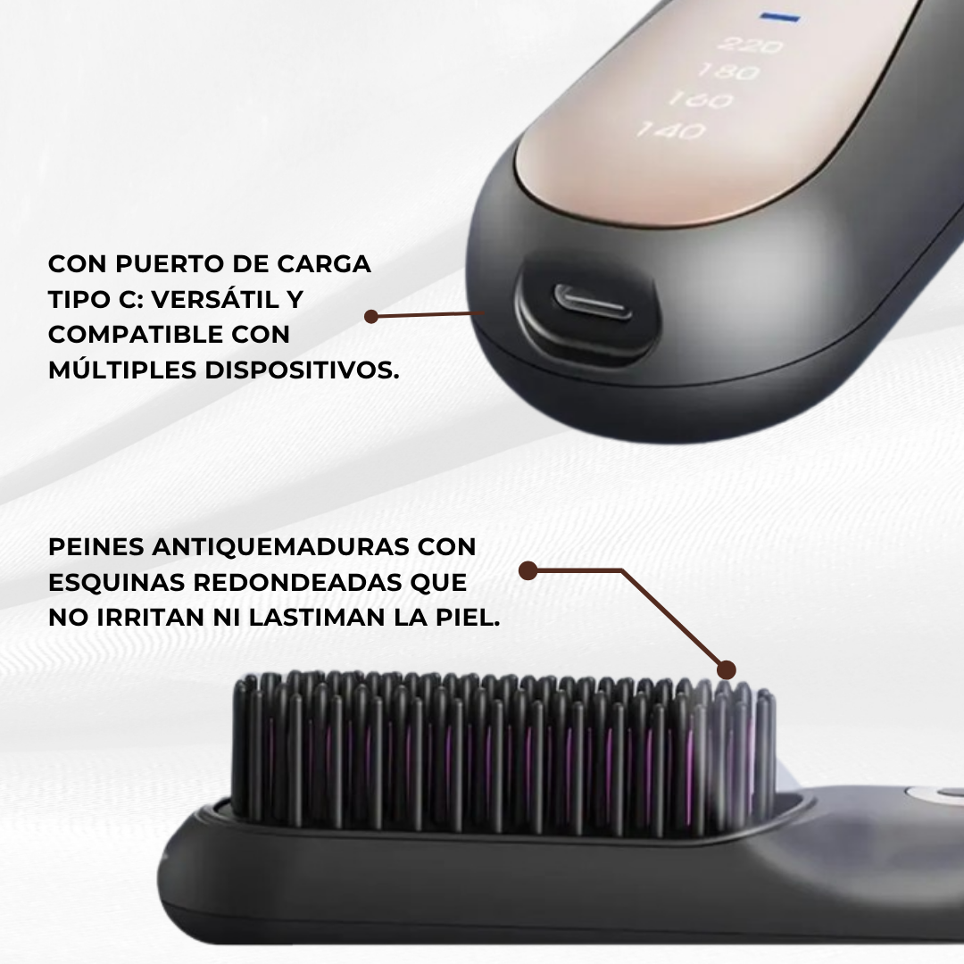 Alissa GO – Cepillo alisador recargable