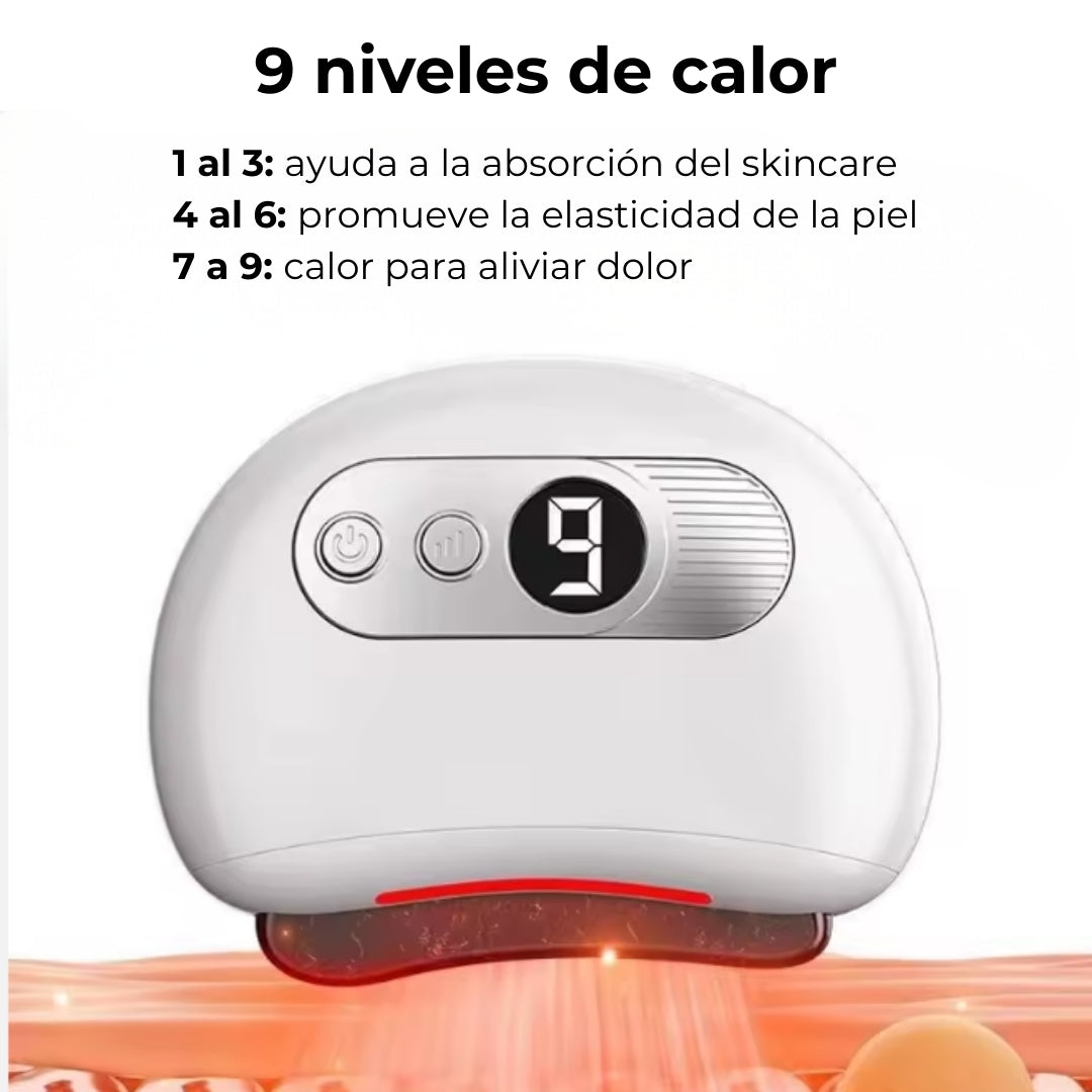 Gua Sha Inteligente – Masajeador con vibración y calor